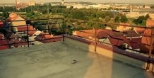 Montáž probíhala za pomoci horolezecké techniky