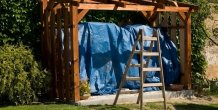 Původní stav - pergola bez střechy